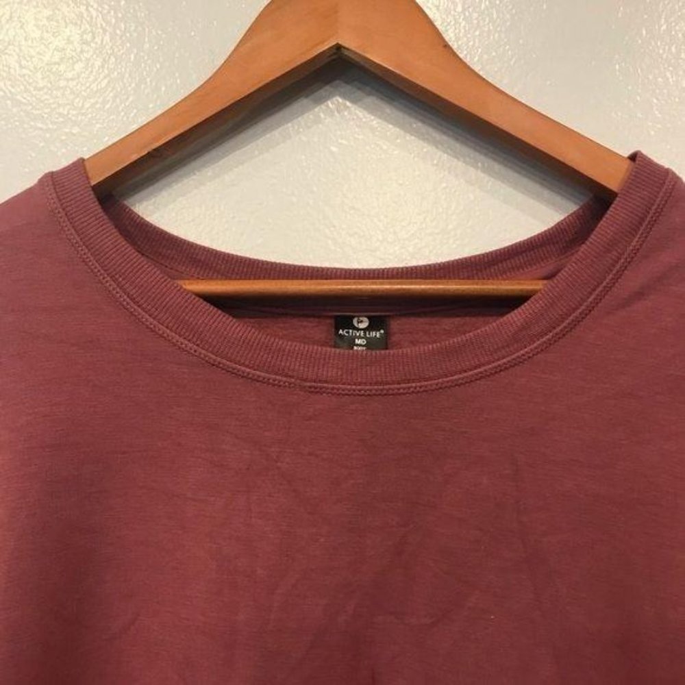 Nwt Active Life Split Hem Sweatshirt Crushed Berry - image 4